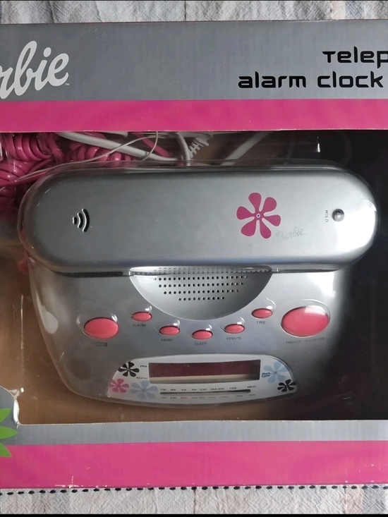 Barbie Other - Vintage Barbie Telephone Alarm Clock Radio Working In Original Box